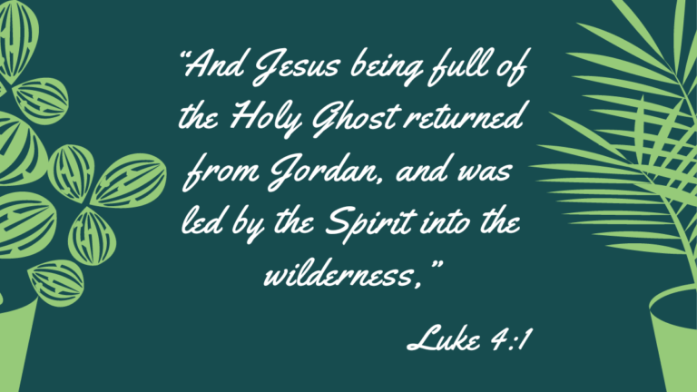 Jesus tempted in the wilderness